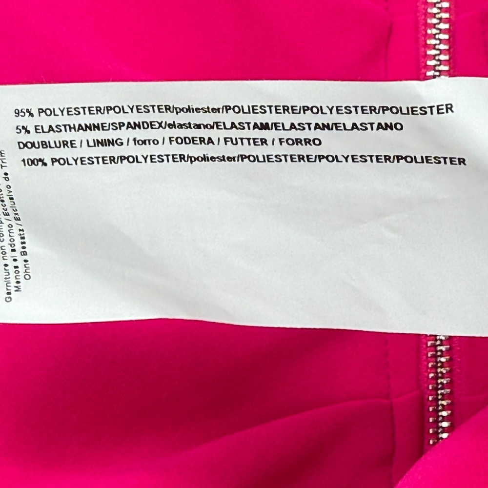 Joseph Ribkoff Hot Pink Ruched Zip-Front Blazer - Picture 5 of 14